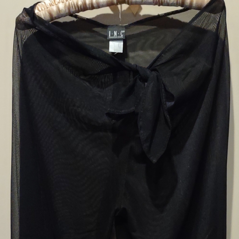 INC Black Sheer Pants, Bathing Suit Cover Up